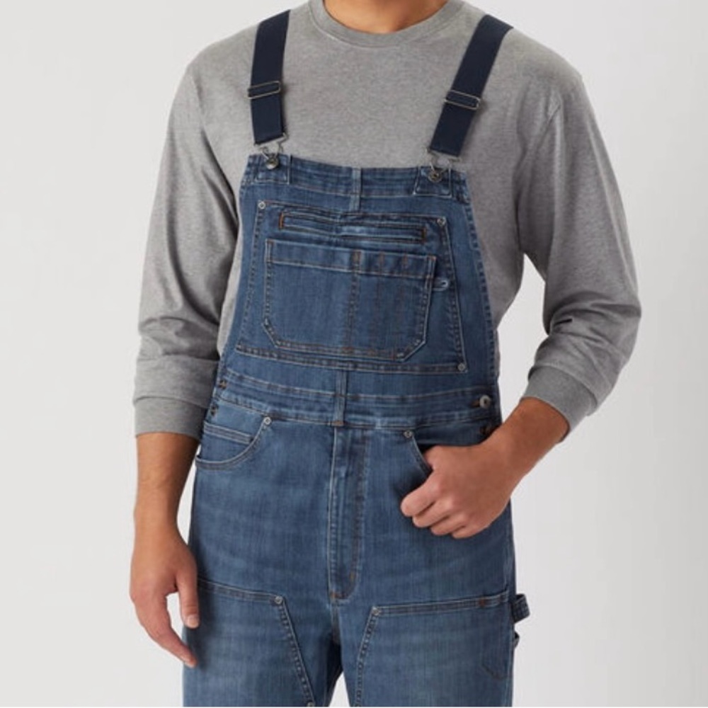 DULUTH TRADING Flex Bib Overalls 34 x 32 ~EUC